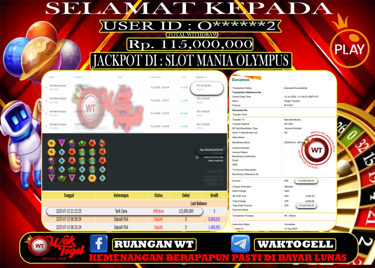 BUKTI PEMBAYARAN SLOT WAKTOGEL
