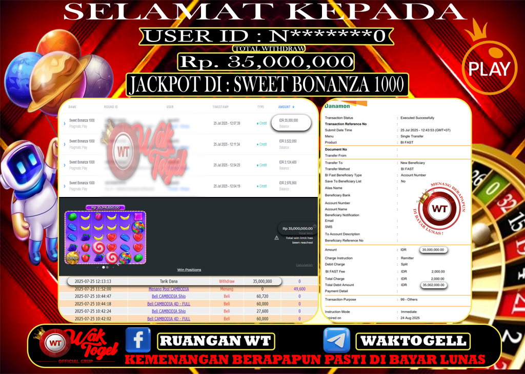 BUKTI PEMBAYARAN SLOT WAKTOGEL