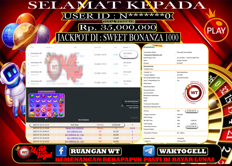 BUKTI PEMBAYARAN SLOT WAKTOGEL