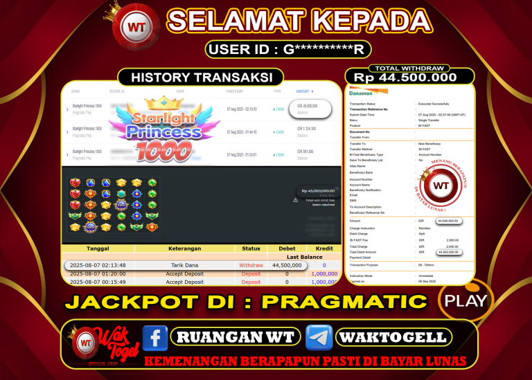 BUKTI PEMBAYARAN SLOT WAKTOGEL