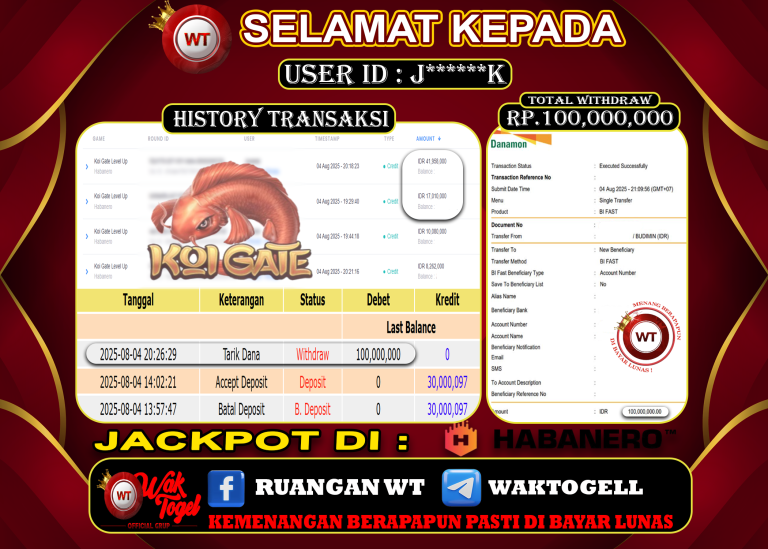 BUKTI PEMBAYARAN SLOT WAKTOGEL