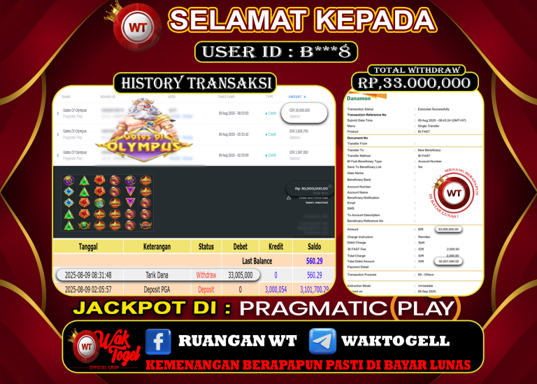 BUKTI PEMBAYARAN SLOT WAKTOGEL