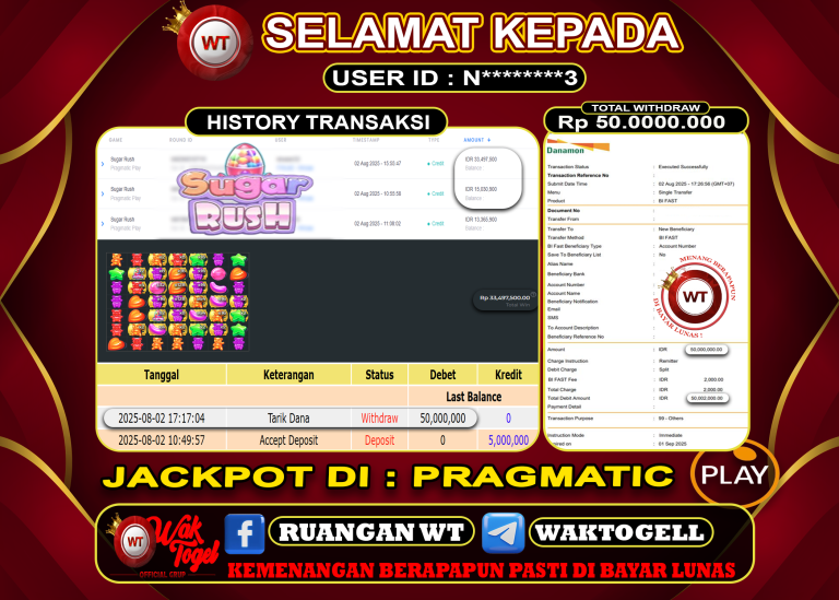 BUKTI PEMBAYARAN SLOT WAKTOGEL