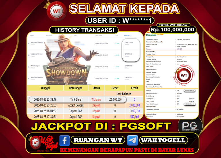 BUKTI PEMBAYARAN SLOT WAKTOGEL