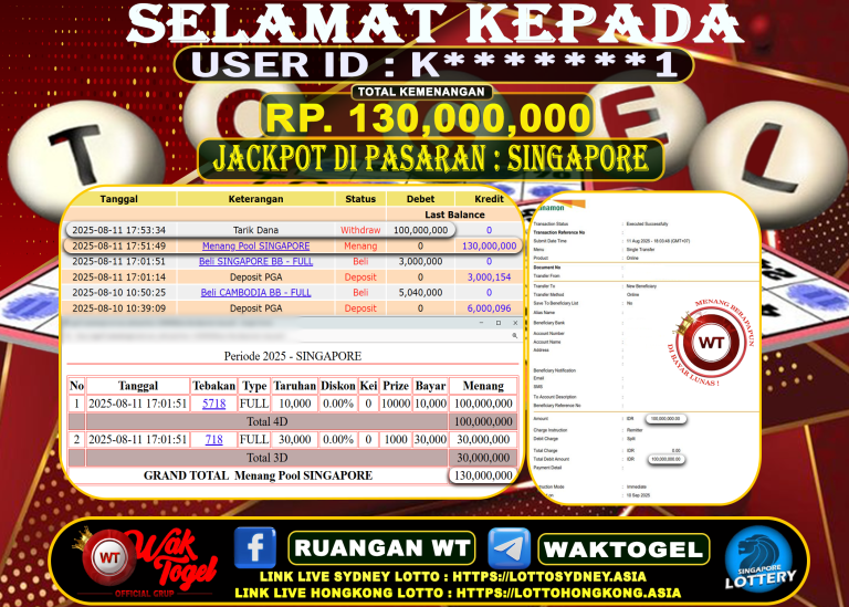 BUKTI PEMBAYARAN SINGAPORE WAKTOGEL