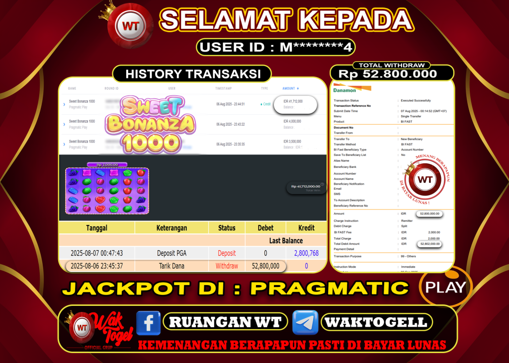 BUKTI PEMBAYARAN SLOT WAKTOGEL