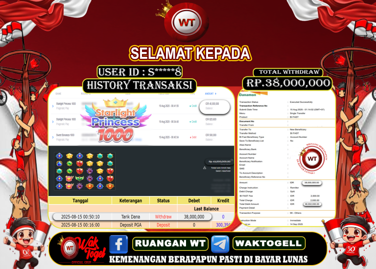 BUKTI PEMBAYARAN SLOT WAKTOGEL