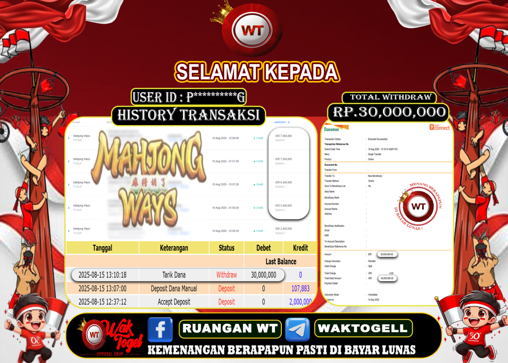 BUKTI PEMBAYARAN SLOT WAKTOGEL