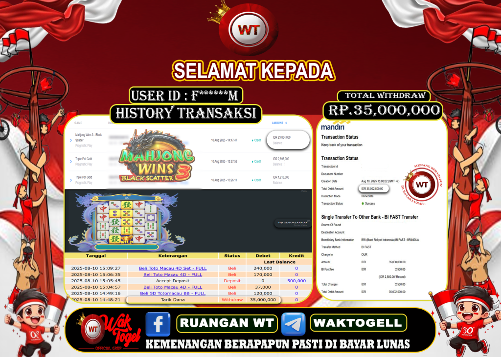 BUKTI PEMBAYARAN SLOT WAKTOGEL