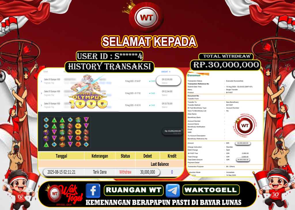 BUKTI PEMBAYARAN SLOT WAKTOGEL