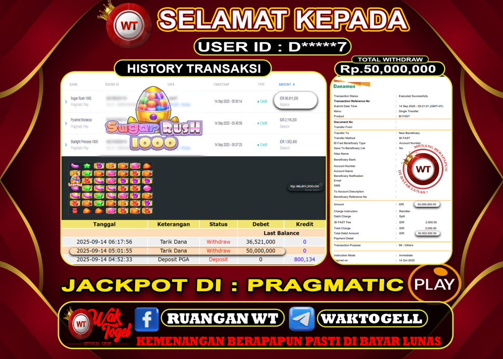 BUKTI PEMBAYARAN SLOT WAKTOGEL