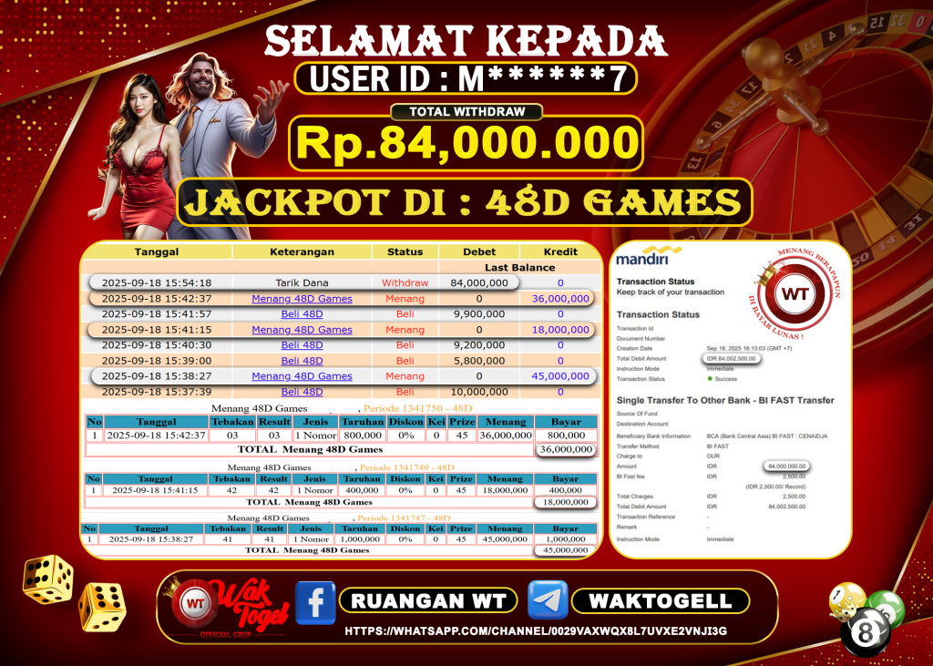 BUKTI PEMBAYARAN CASINO WAKTOGEL
