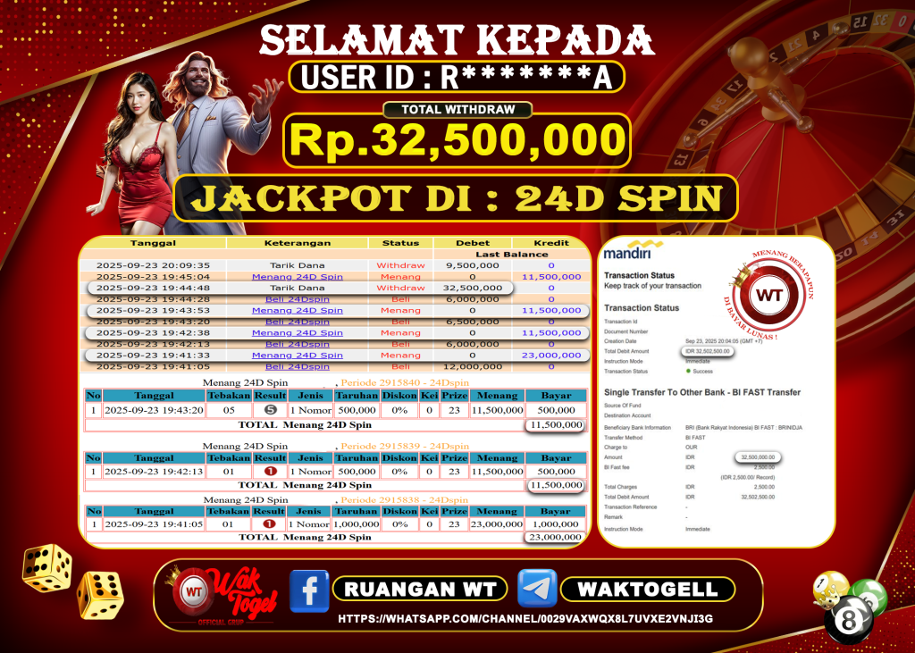 BUKTI PEMBAYARAN 24D SPIN WAKTOGEL