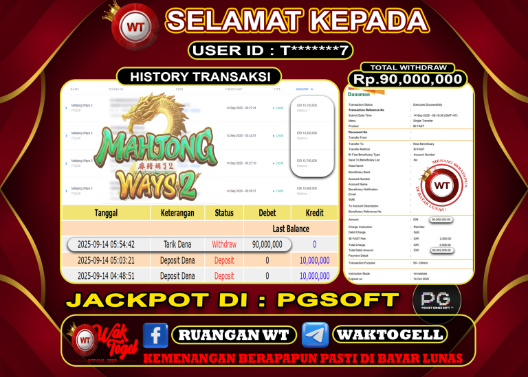 BUKTI PEMBAYARAN SLOT WAKTOGEL
