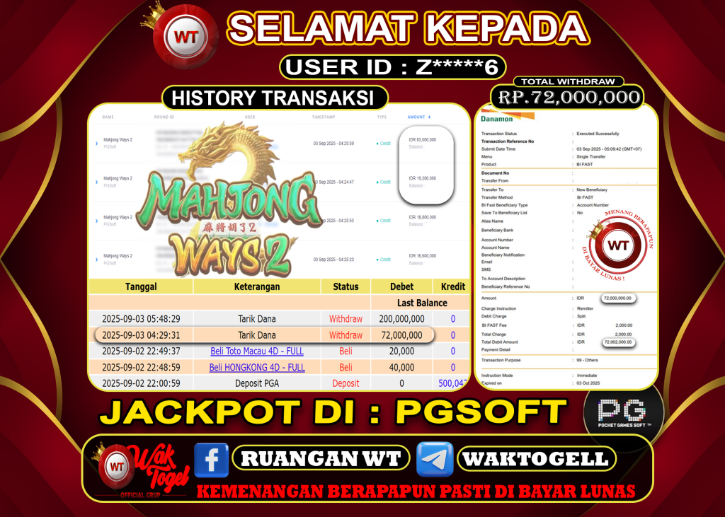 BUKTI PEMBAYARAN SLOT WAKTOGEL