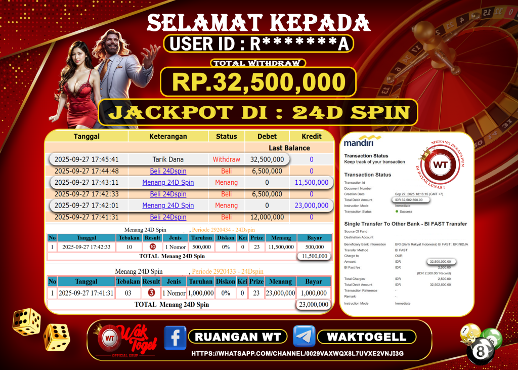 BUKTI PEMBAYARAN 24D SPIN WAKTOGEL