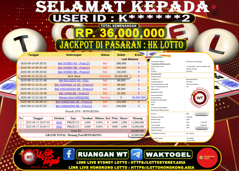BUKTI PEMBAYARAN HONGKONG LOTTO WAKTOGEL