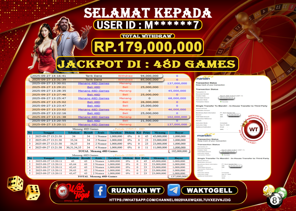 BUKTI PEMBAYARAN CASINO WAKTOGEL