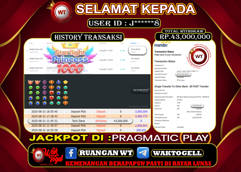 BUKTI PEMBAYARAN SLOT WAKTOGEL