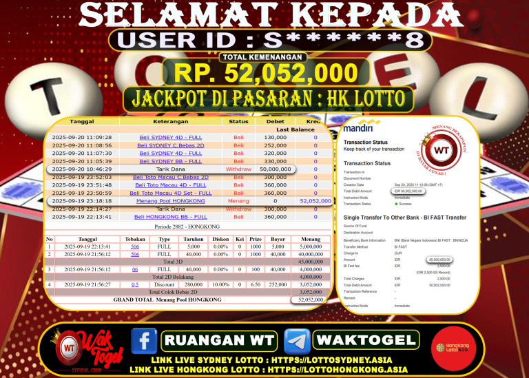 BUKTI PEMBAYARAN HONGKONG LOTTO WAKTOGEL