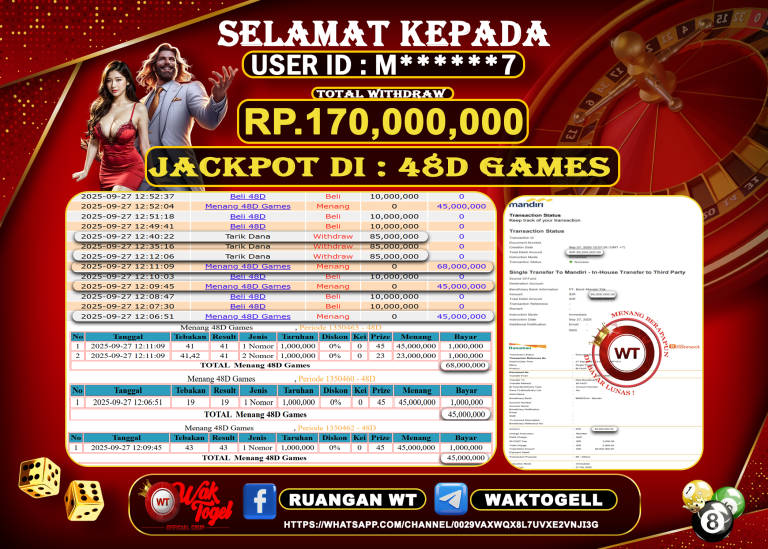 BUKTI PEMBAYARAN CASINO WAKTOGEL