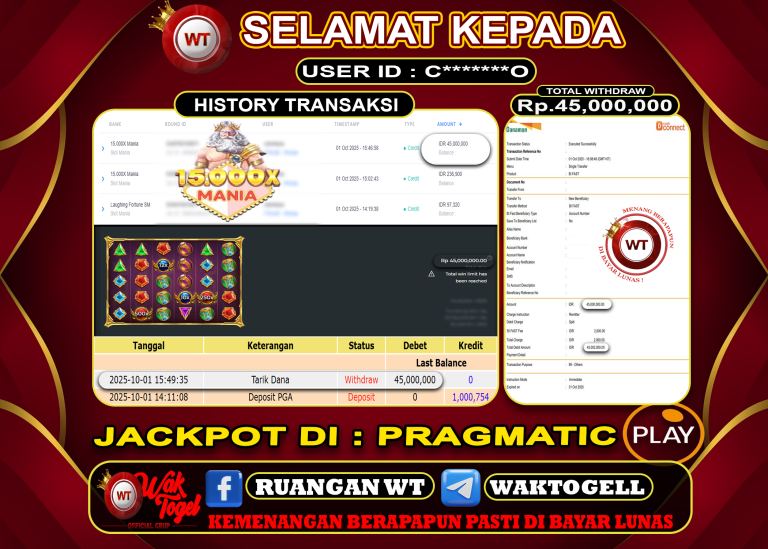 BUKTI PEMBAYARAN SLOT WAKTOGEL