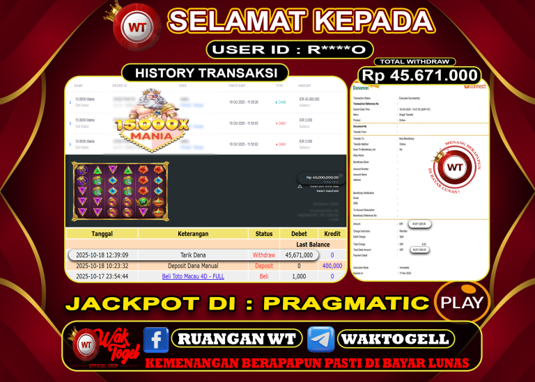 BUKTI PEMBAYARAN SLOT WAKTOGEL