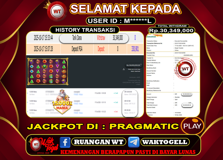 BUKTI PEMBAYARAN SLOT WAKTOGEL