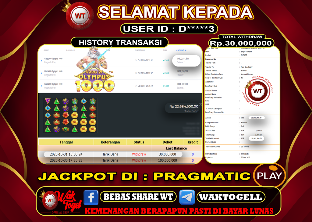 BUKTI PEMBAYARAN SLOT WAKTOGEL