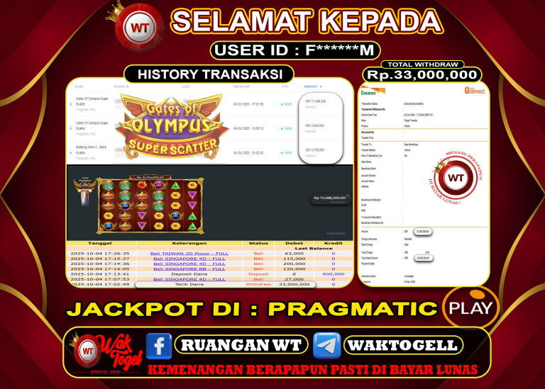 BUKTI PEMBAYARAN SLOT WAKTOGEL