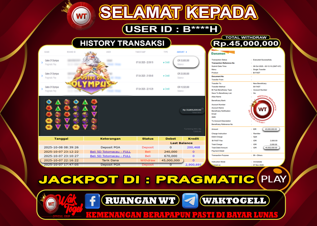 BUKTI PEMBAYARAN SLOT WAKTOGEL