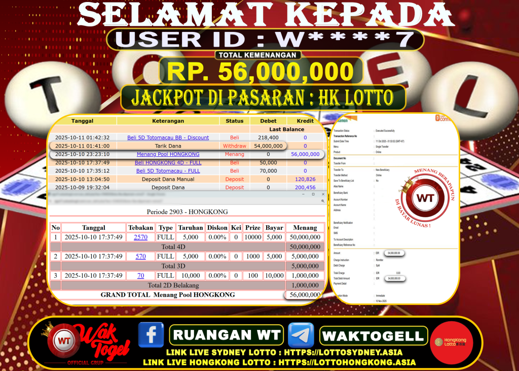 BUKTI PEMBAYARAN HONGKONG LOTTO WAKTOGEL