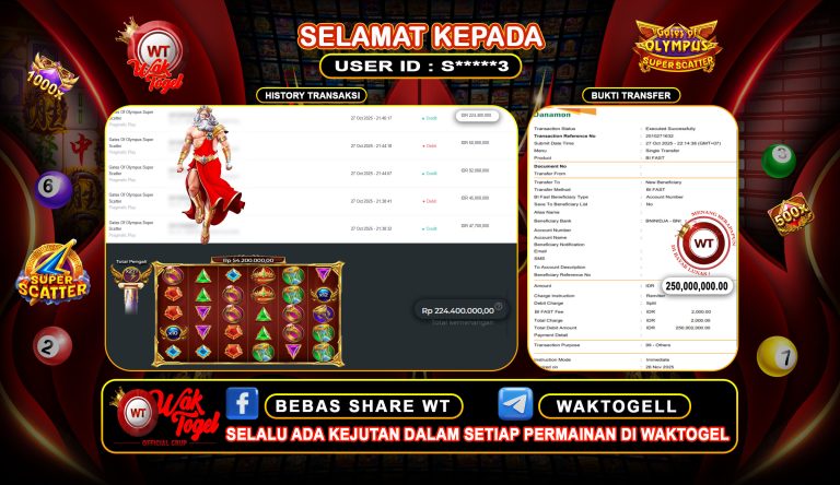 BUKTI PEMBAYARAN SLOT WAKTOGEL