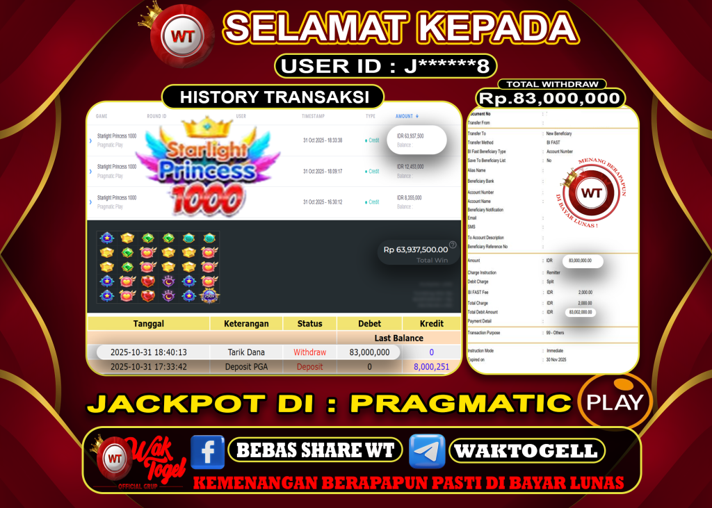BUKTI PEMBAYARAN SLOT WAKTOGEL