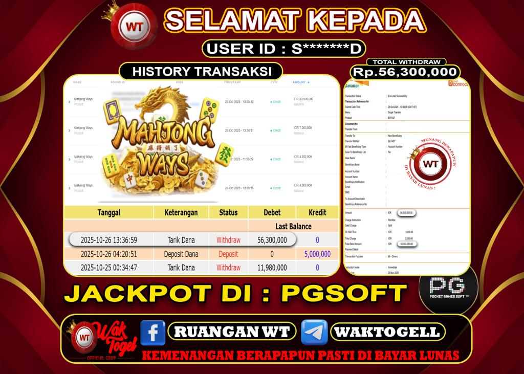 BUKTI PEMBAYARAN SLOT WAKTOGEL