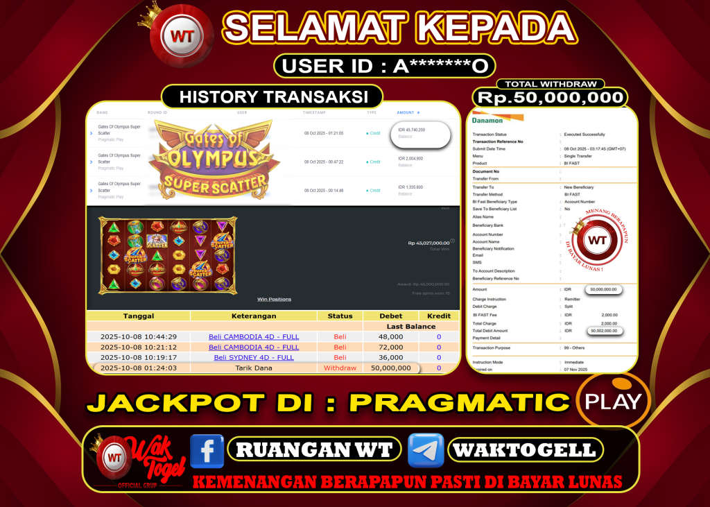 BUKTI PEMBAYARAN SLOT WAKTOGEL