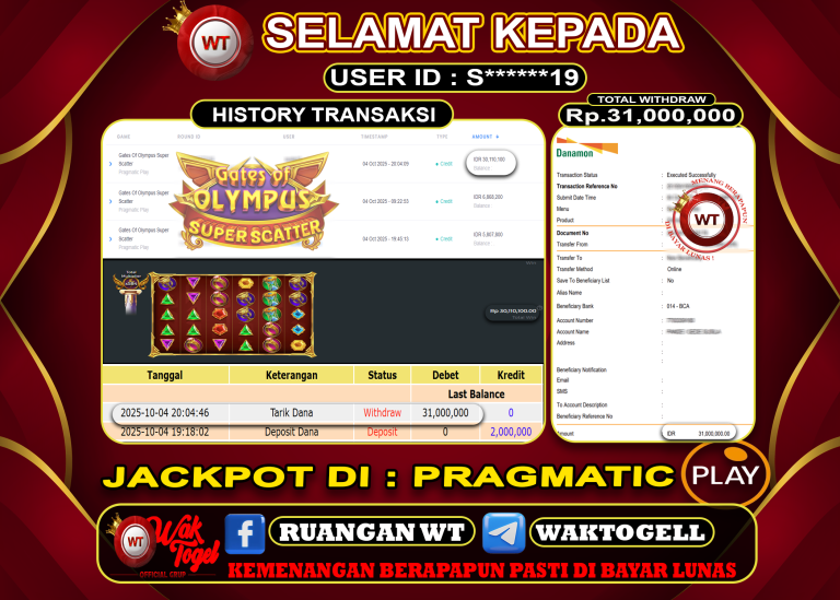 BUKTI PEMBAYARAN SLOT WAKTOGEL