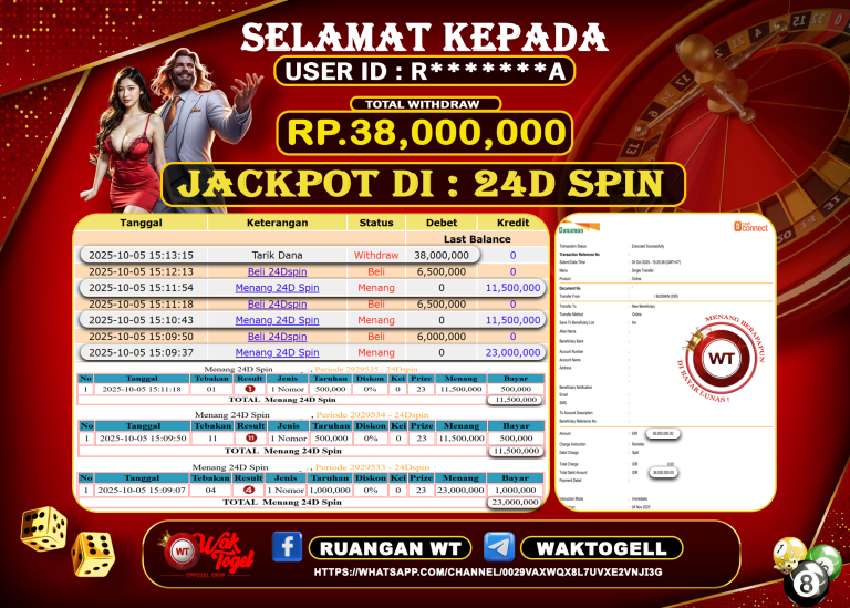 BUKTI PEMBAYARAN 24D SPIN WAKTOGEL