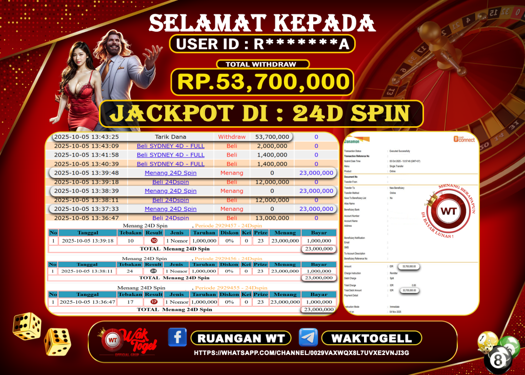 BUKTI PEMBAYARAN 24D SPIN WAKTOGEL