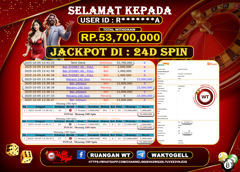 BUKTI PEMBAYARAN 24D SPIN WAKTOGEL