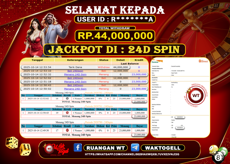 BUKTI PEMBAYARAN 24D SPIN WAKTOGEL