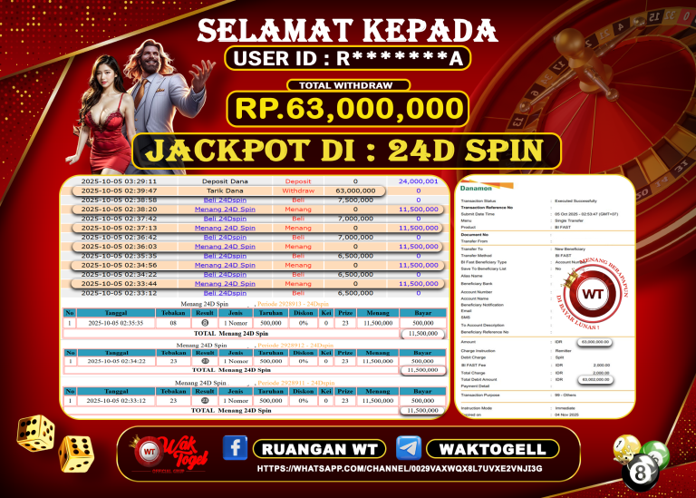 BUKTI PEMBAYARAN 24D SPIN WAKTOGEL
