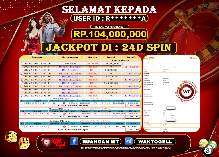 BUKTI PEMBAYARAN 24D SPIN WAKTOGEL