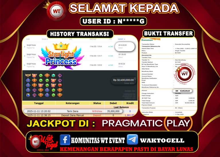 BUKTI PEMBAYARAN SLOT WAKTOGEL