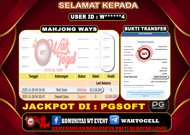 BUKTI PEMBAYARAN SLOT WAKTOGEL