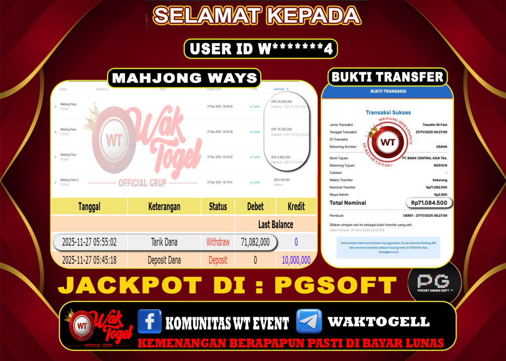 BUKTI PEMBAYARAN SLOT WAKTOGEL
