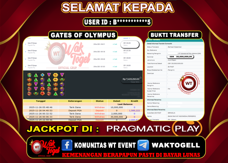 BUKTI PEMBAYARAN SLOT WAKTOGEL