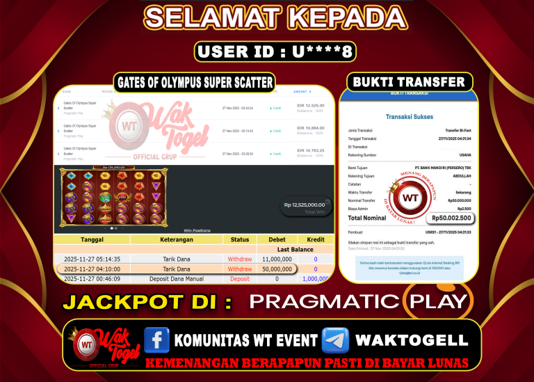 BUKTI PEMBAYARAN SLOT WAKTOGEL