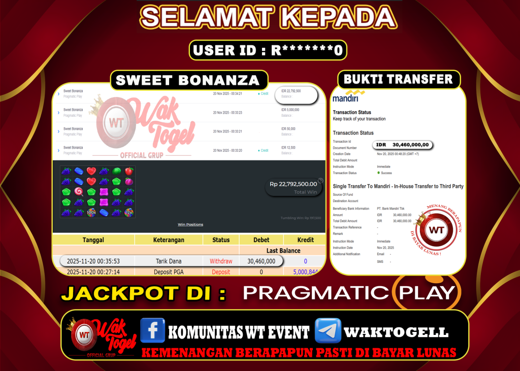 BUKTI PEMBAYARAN SLOT WAKTOGEL