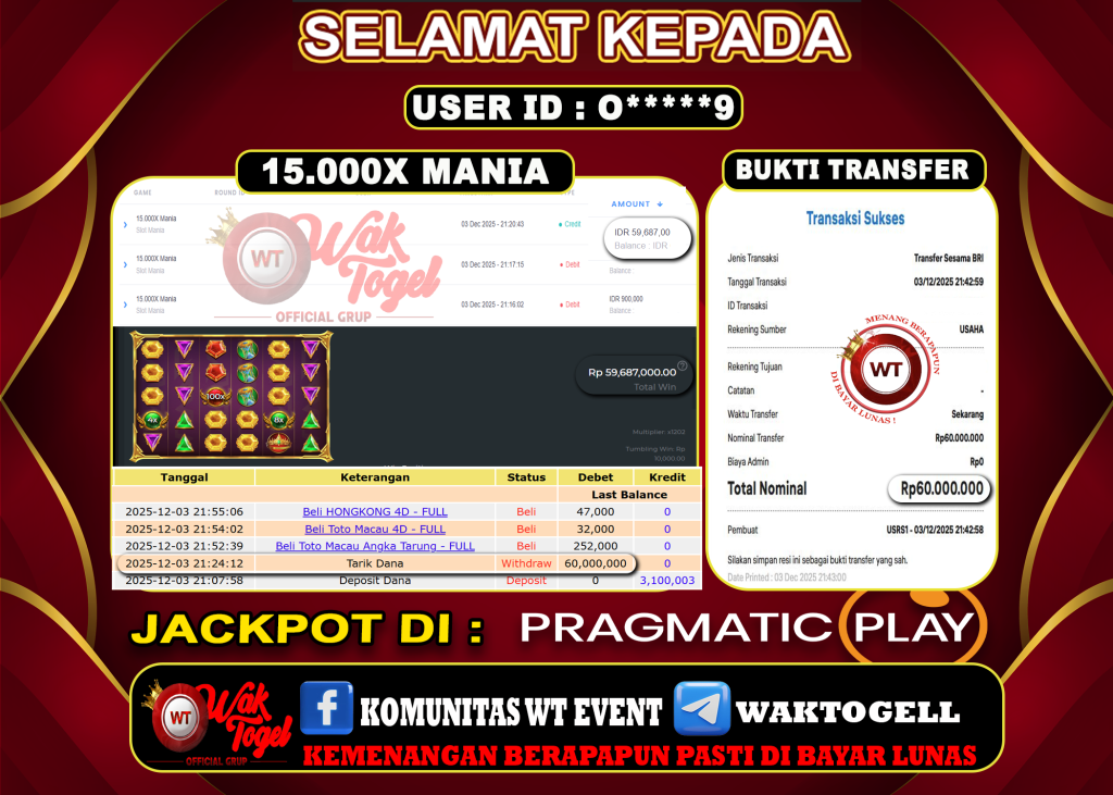 BUKTI PEMBAYARAN SLOT WAKTOGEL